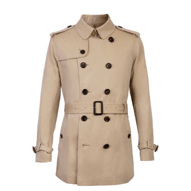 Classic Tan RainCoat with Epaulets – Ampofo Bros Custom